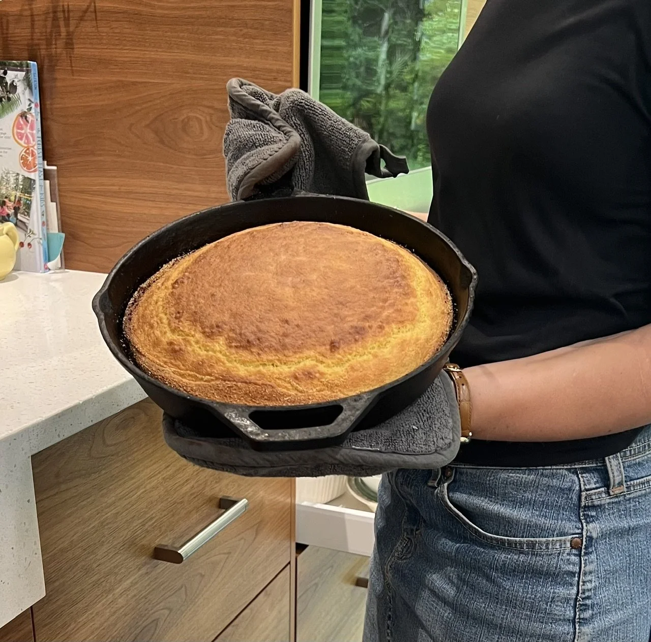 Perfect Skillet Cornbread with a Crispy Golden Crust