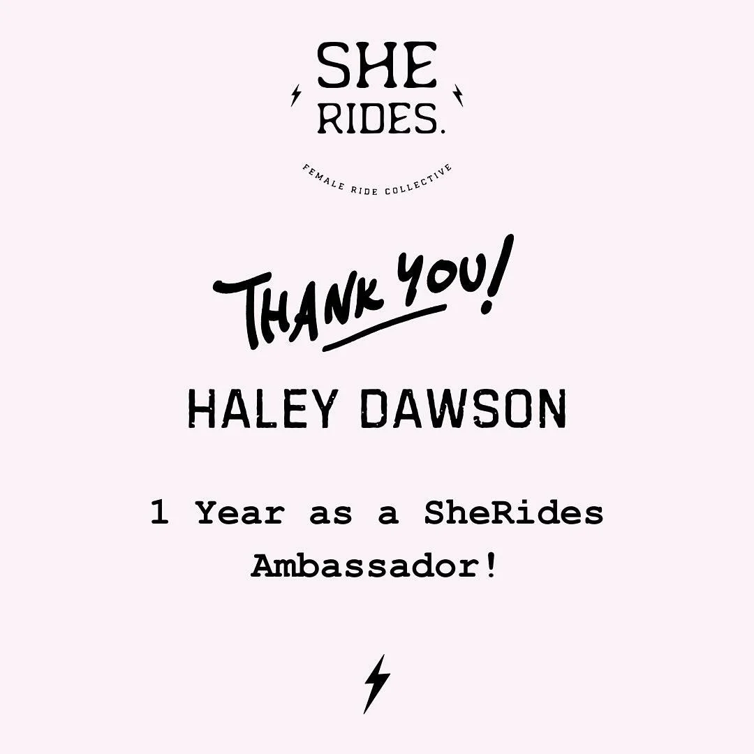 🎉 A huge shoutout to Hayley (@hayl.mtb ) on her one-year anniversary with SheRides! 🎂🚵&zwj;♀️✨

Hayley was our very first ambassador and has played a huge role in shaping the SheRides community into what it is today. 😊

Since hosting her first ri