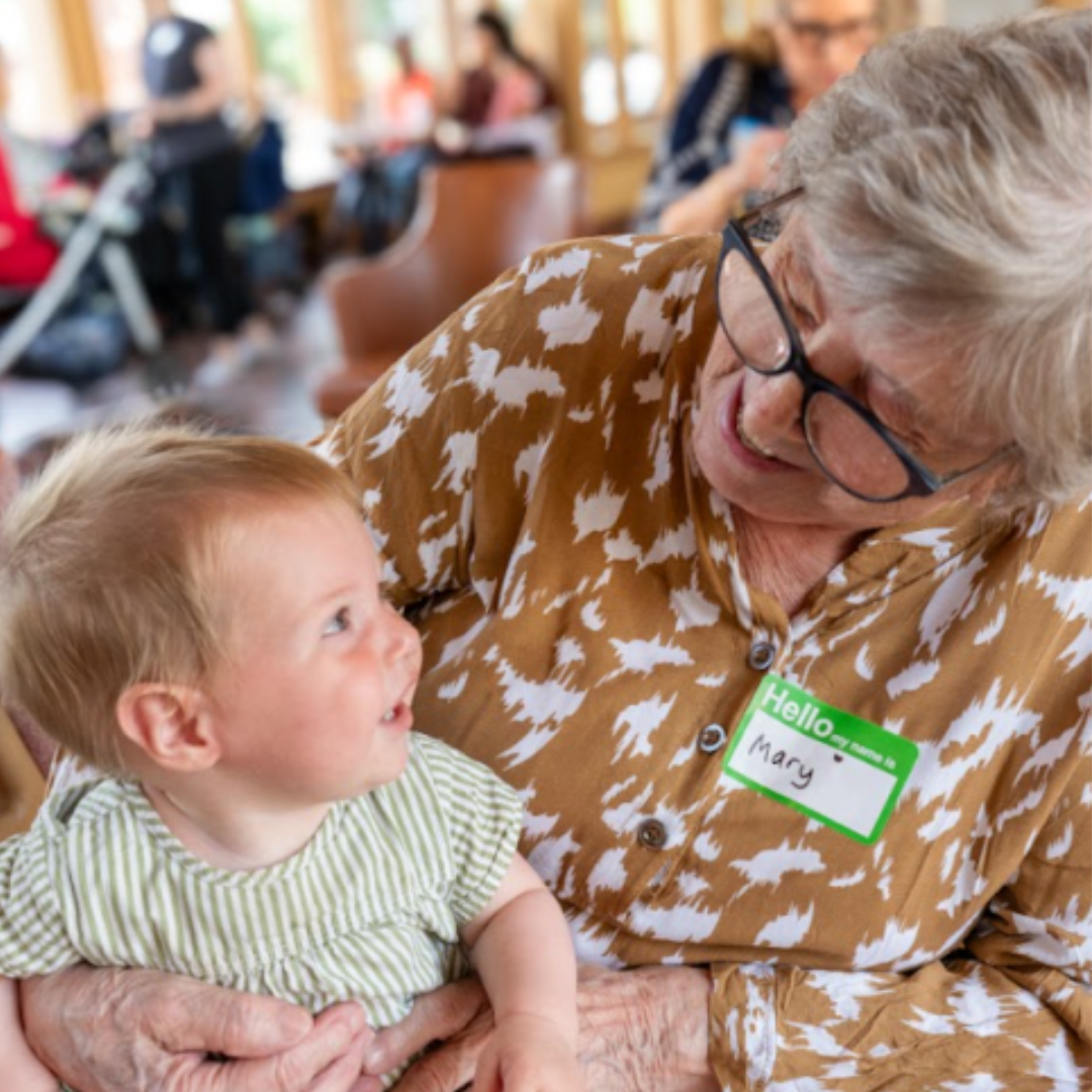 Shared joy during a Songs & Smiles session