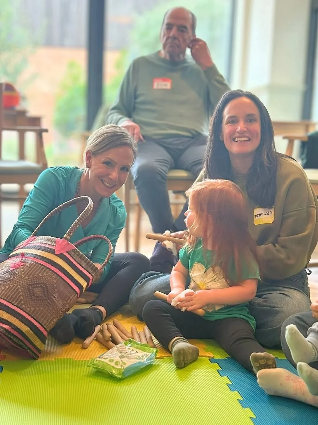 💛 A huge thank you to Katherine (and little Ro!) for the incredible warmth and energy you&rsquo;ve brought as a Songs &amp; Smiles Group Welcomer over the past two years. From greeting parents and carers on their arrival, to handing out shakers, wri