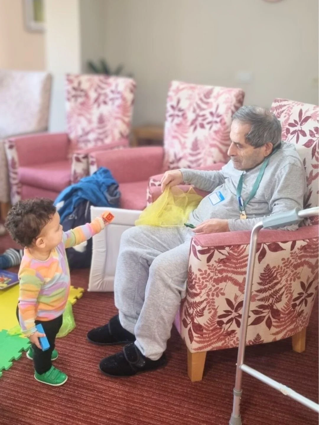 A tiny moment of magic unfolded when this confident little girl got the quietest older resident to play with her✨

Neve has always been a bold and caring soul who likes to make sure everyone is included, said her mum - and she totally proved it at Al