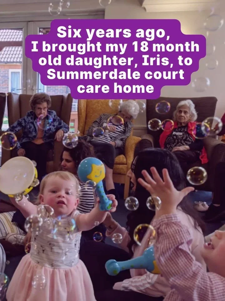 Our CEO @alexa_sutheran took her daughter to their first Songs &amp; Smiles session six years ago - only to meet another Iris!From shared names came shared laughter, dancing, and brilliant personalities! 

Even though Lady Iris is no longer with us, 