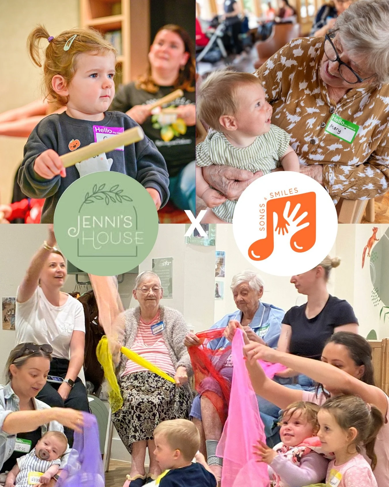 Songs &amp; Smiles is returning to @jennis_house this February Half term! 🌈🌷

Bring your little ones and yourselves along for a joy-filled house of singing, dancing and intergenerational connection, with residents from Haslingden Hall care home and