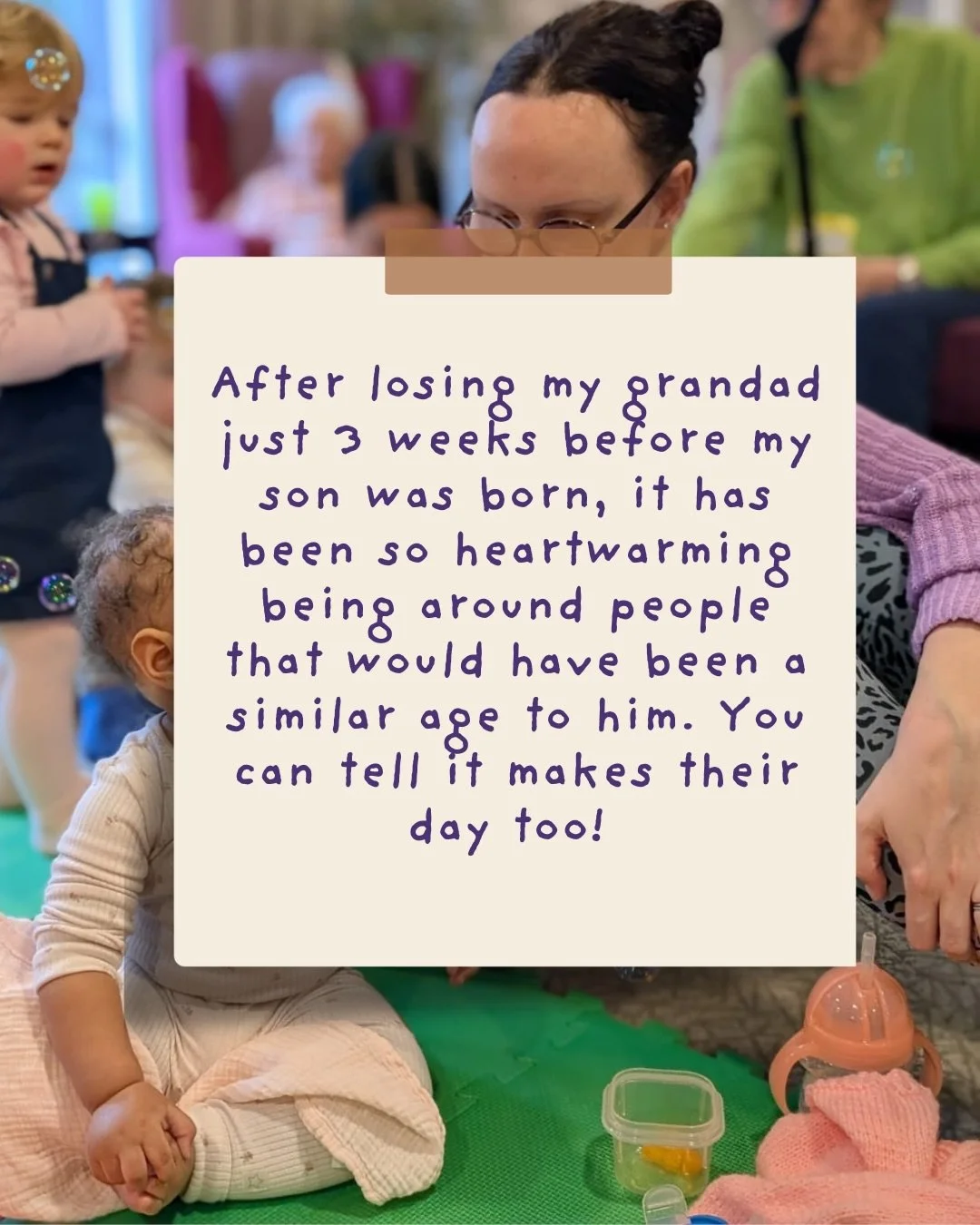 Songs &amp; Smiles has always been so much more than a music class 💕

It&rsquo;s where a mum processing grief finds comfort in familiar faces, where a 9-month-old gets their first best
friends in their 90s, and where every single week, an hour of jo