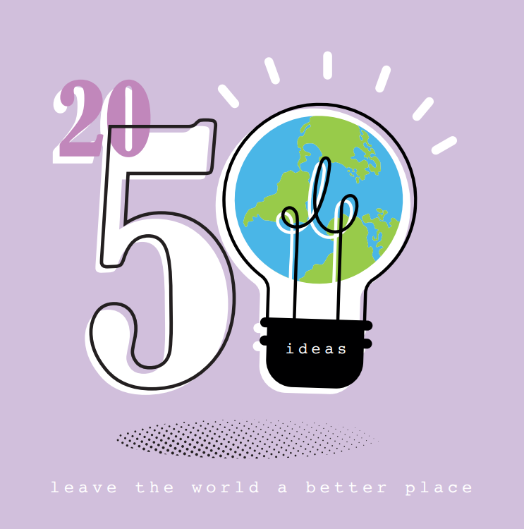 Illustration of 50 ideas to leave the world a better place, featured in a blog about intergenerational connection