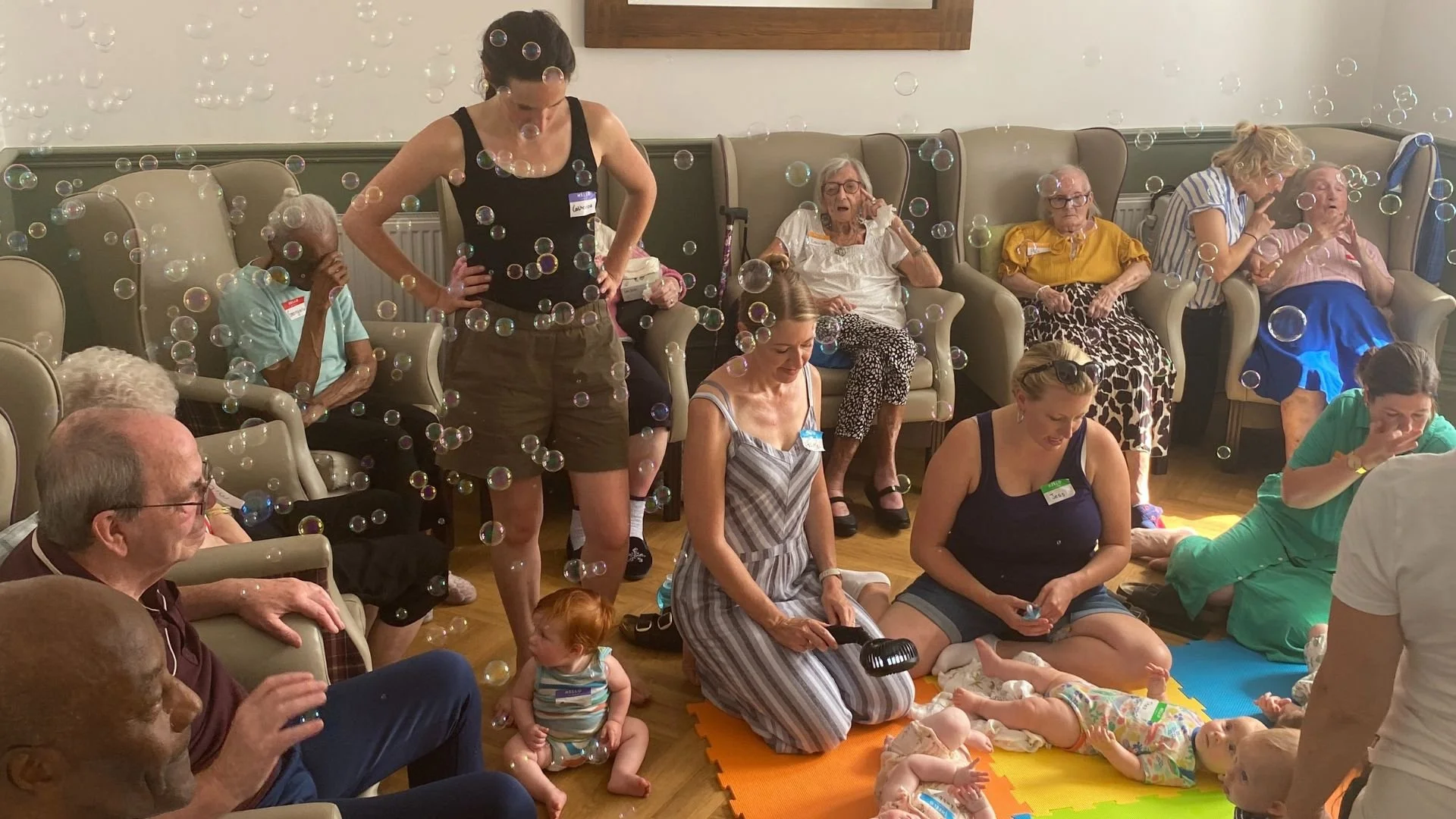 A lively Songs & Smiles session at Forest View Care Home