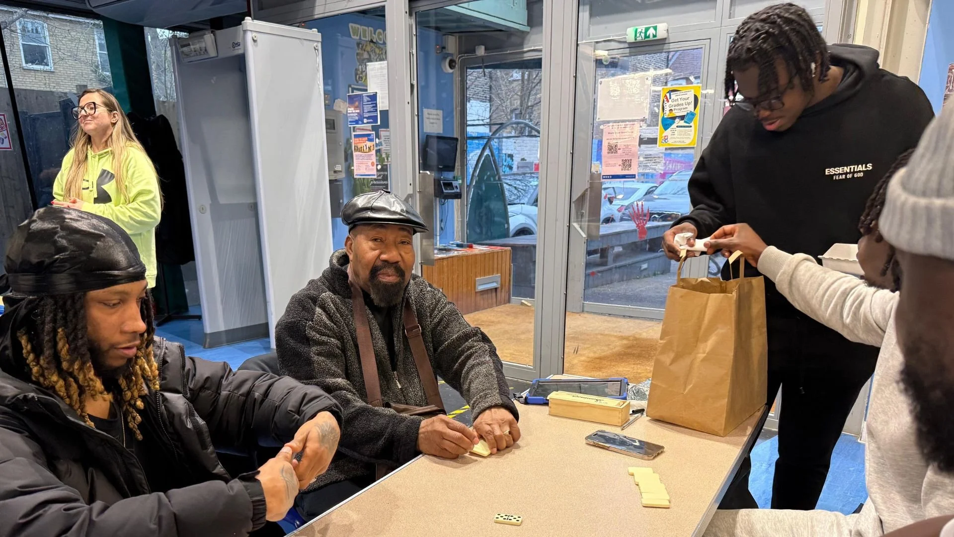 The Together Project HIP dominoes game with young people