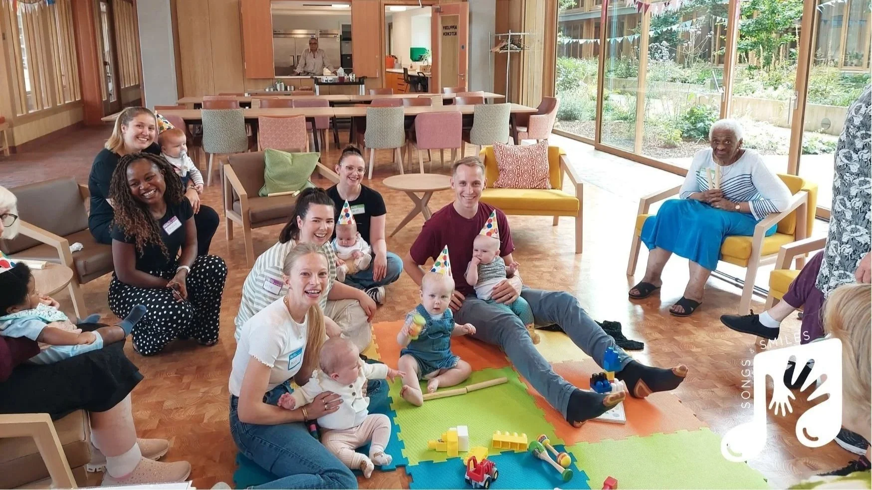Connection and shared joy at a Songs & Smiles session at Appleby Blue Almshouse