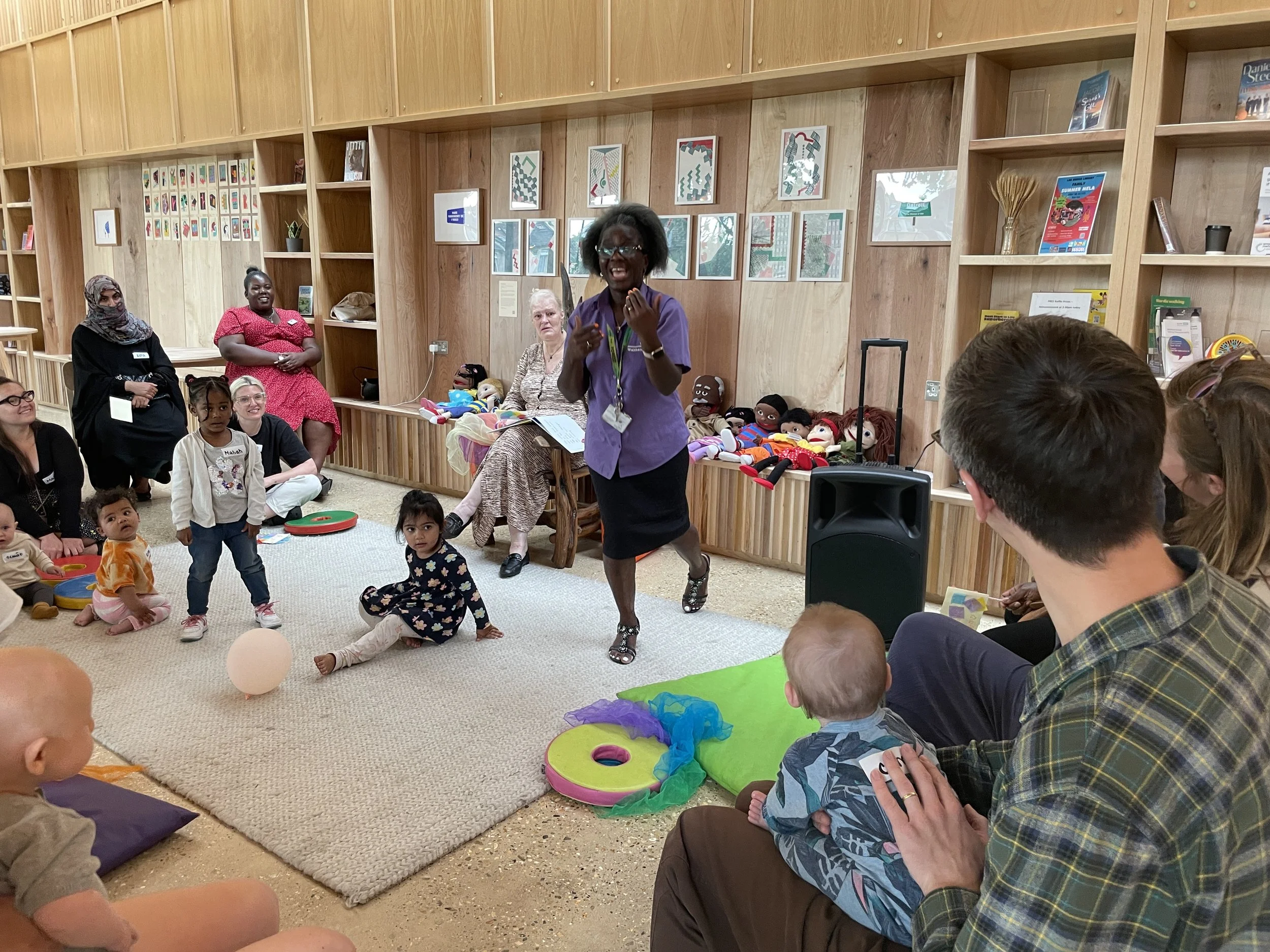 A joyful intergenerational session bringing families, children and older adults together through partnership and collaboration