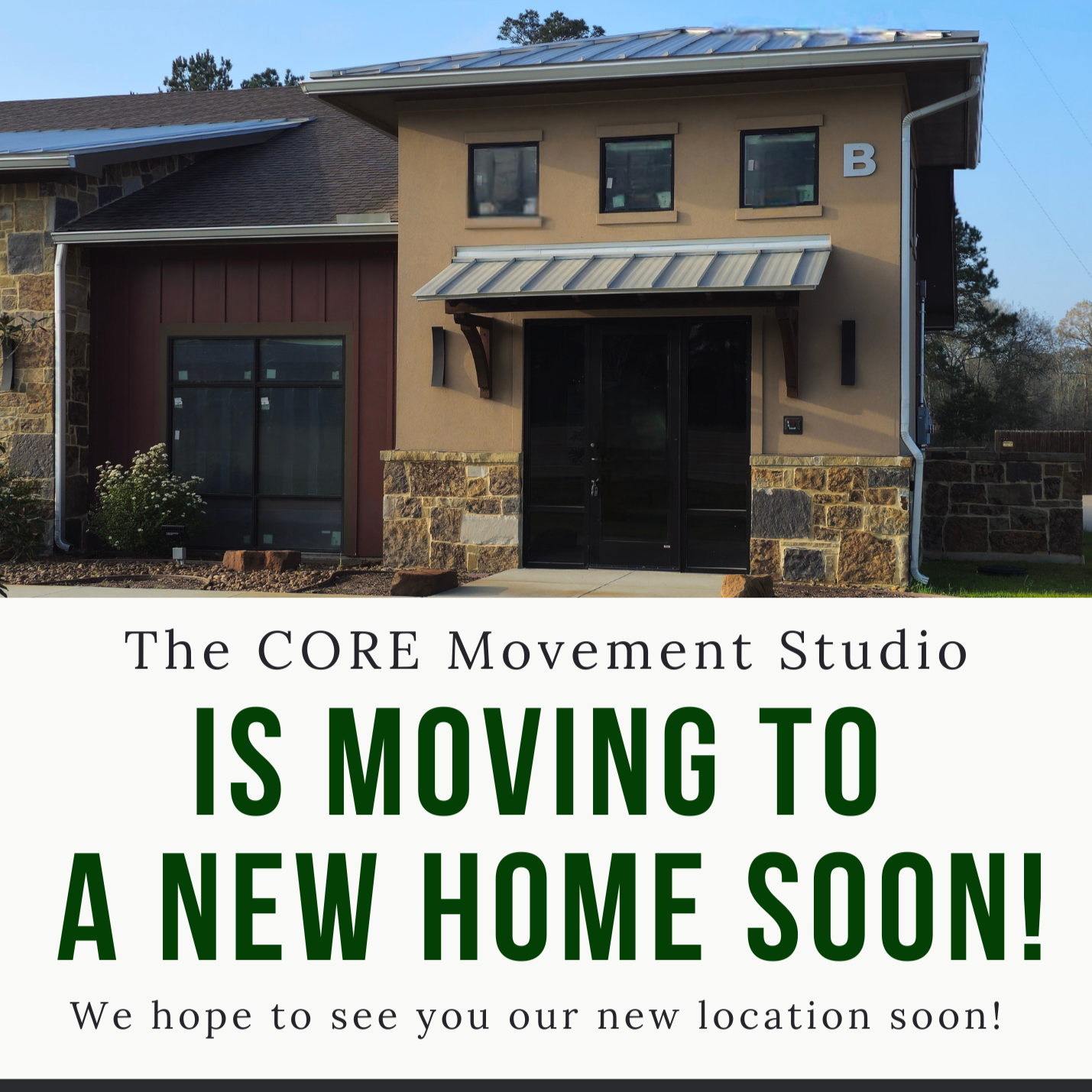 We’re moving !
