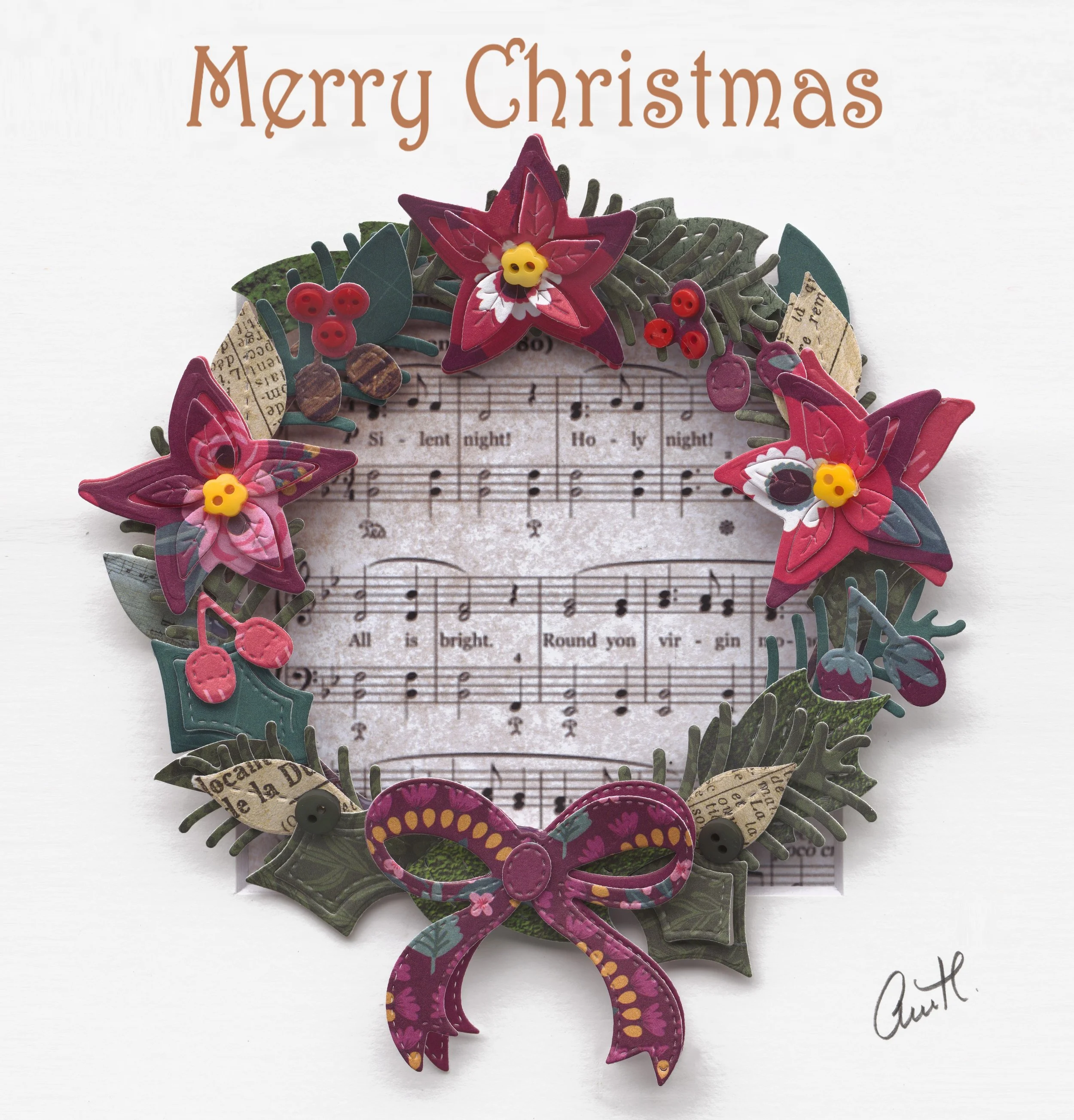 Christmas Wreath Card