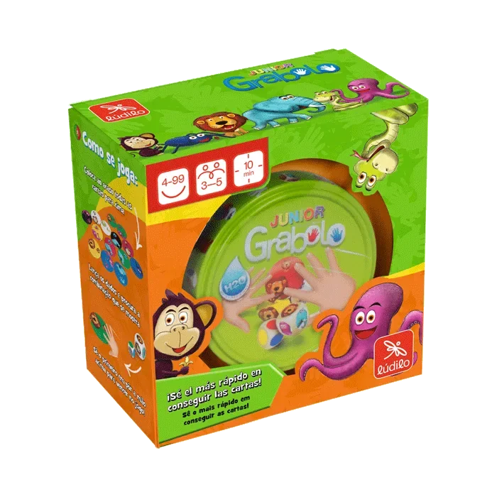 Grabolo Junior - Lata con cartas de velocidad y concentración