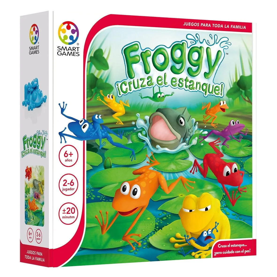 Froggy Cruza el estanque- Juegos de mesa familiar