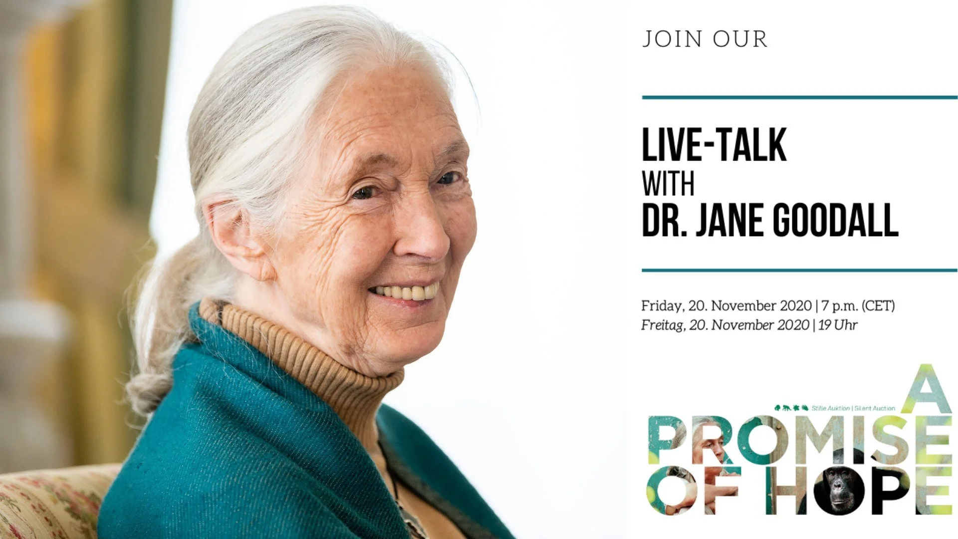 Take part in our JGI silent Auction 'A Promise of Hope' and support JGI's African programmes