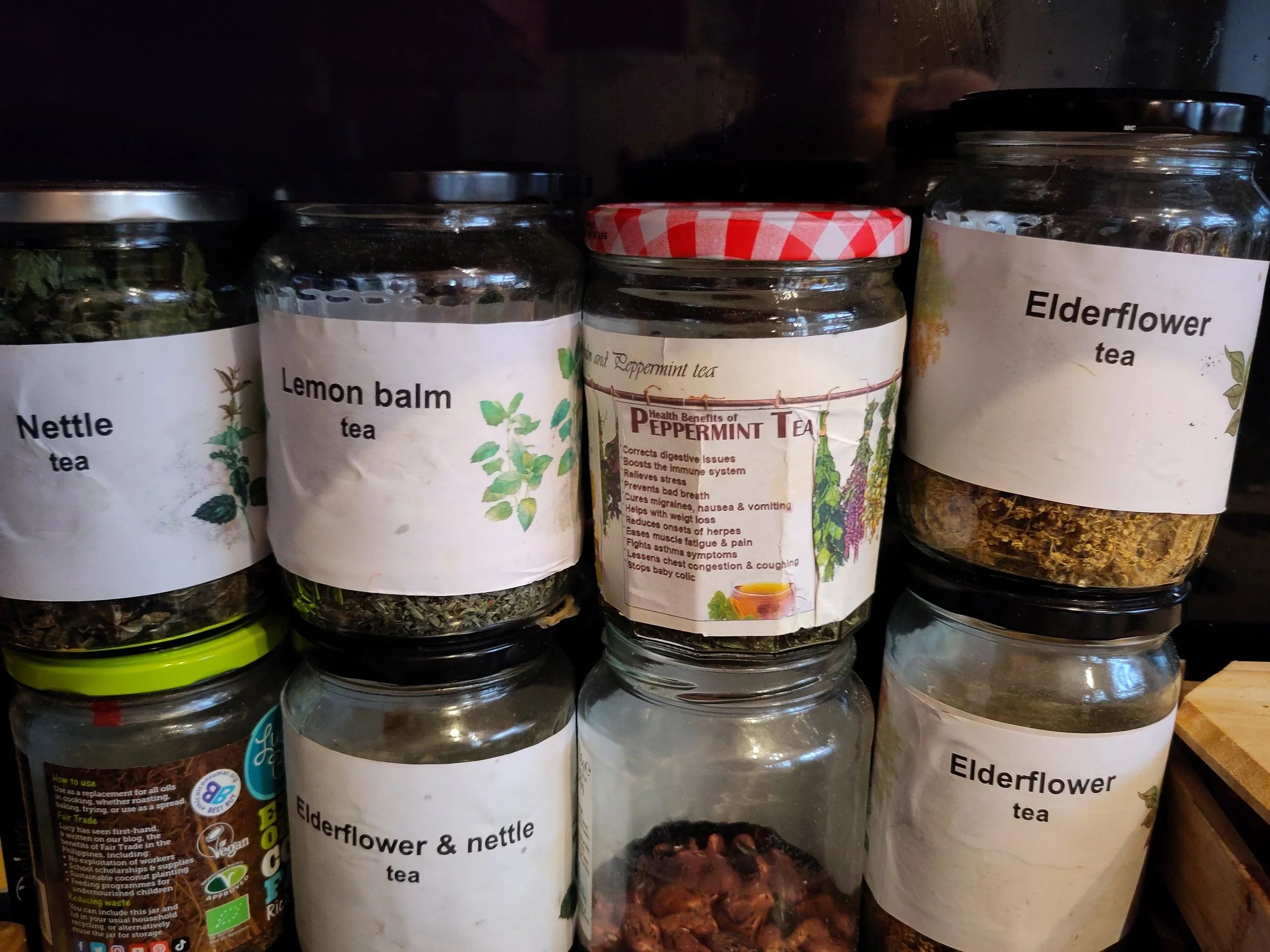 Herb tea harvest
