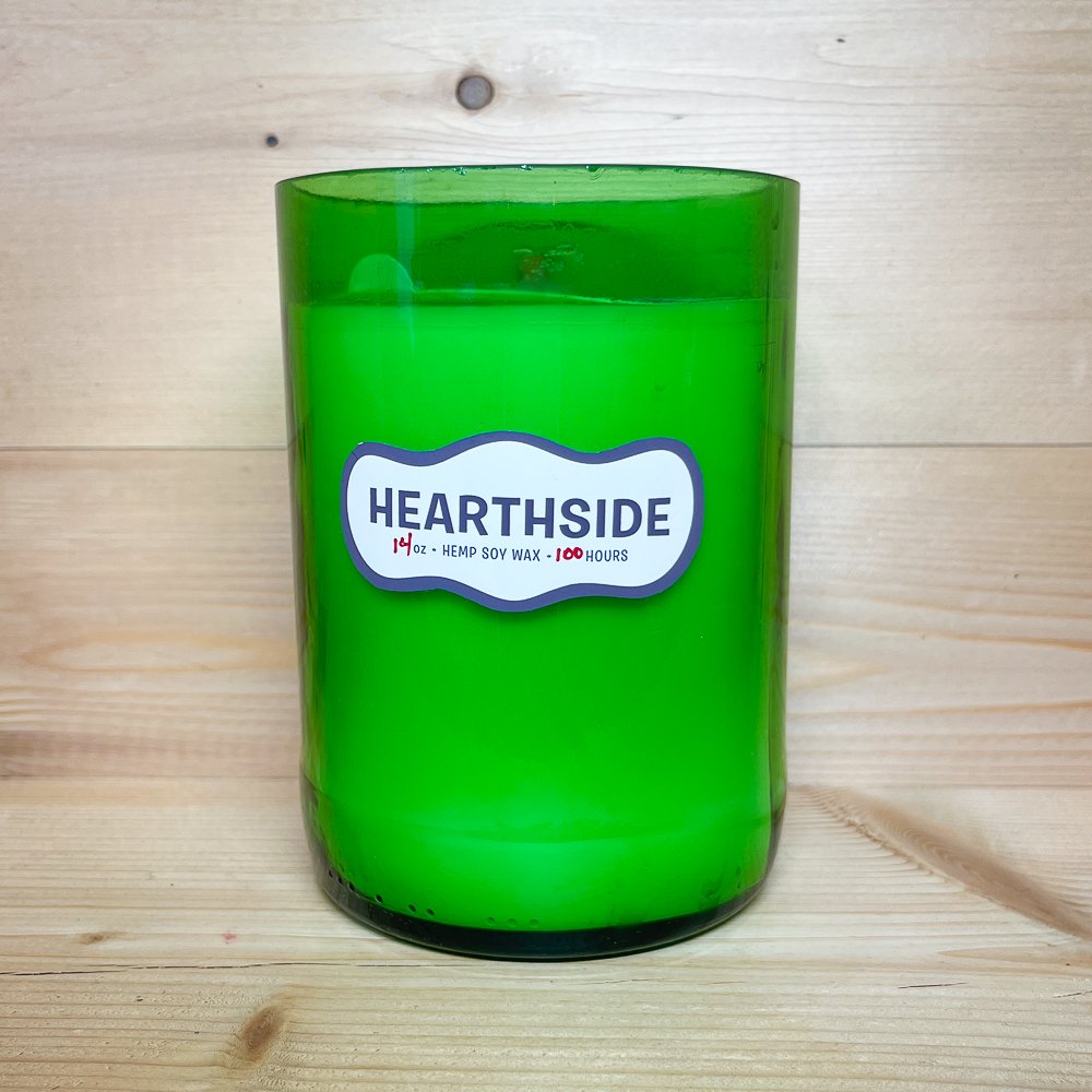 UPCYCLED_HEARTHSIDE_14oz_100hr_CLEAR HAND SANDED GLASS.jpg