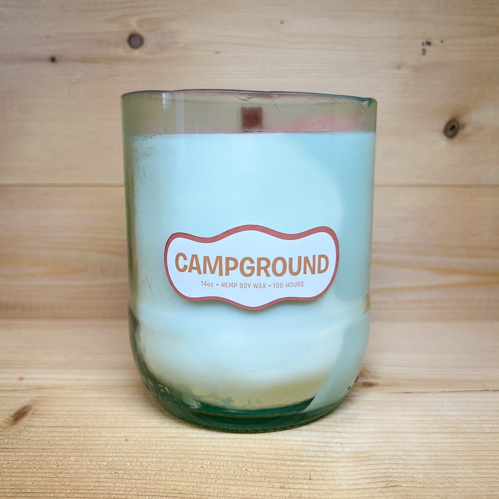UPCYCLED_CAMPGROUND_14oz_100hr_CLEAR HAND SANDED GLASS.jpg