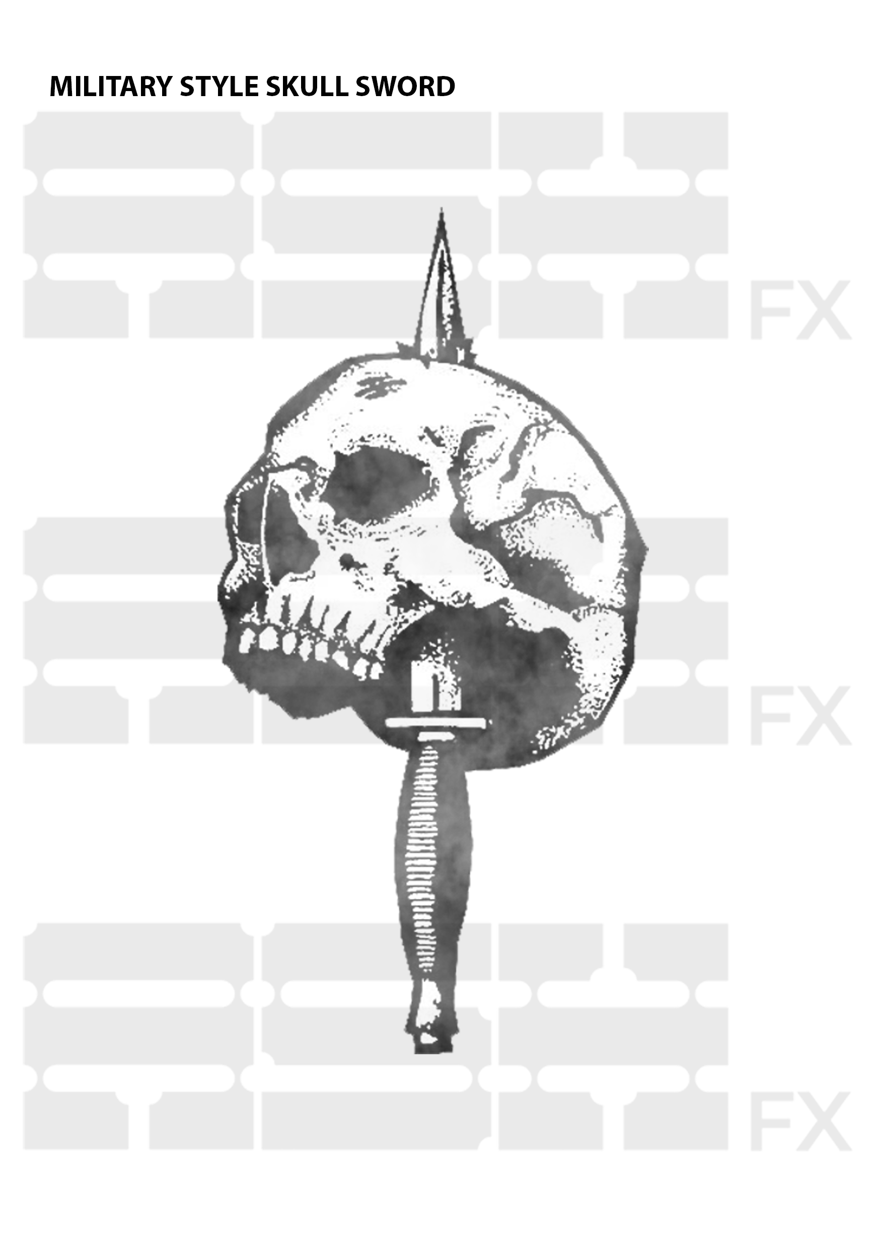 DAGGER IN SKULL