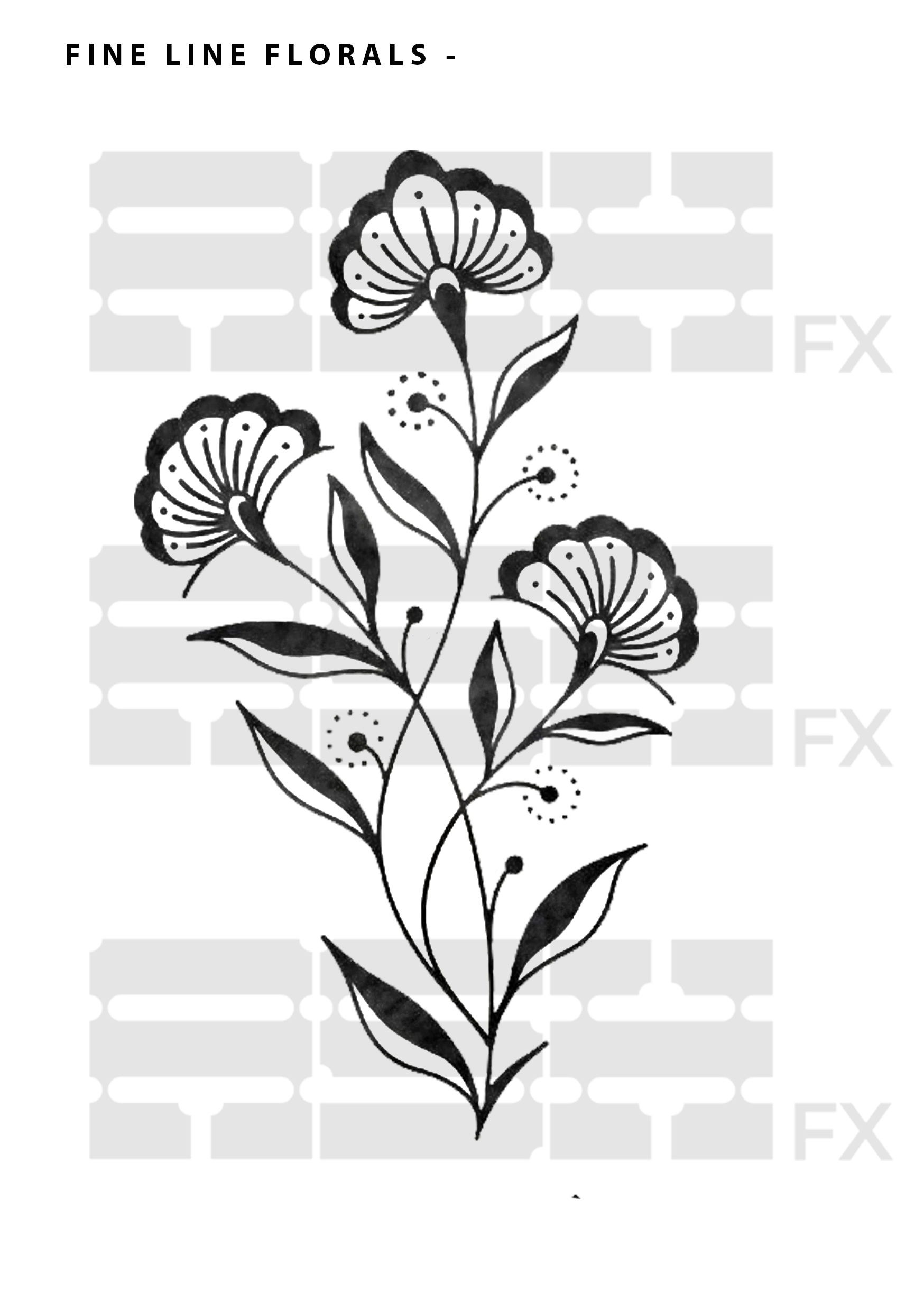 FINE LINE FLORALS