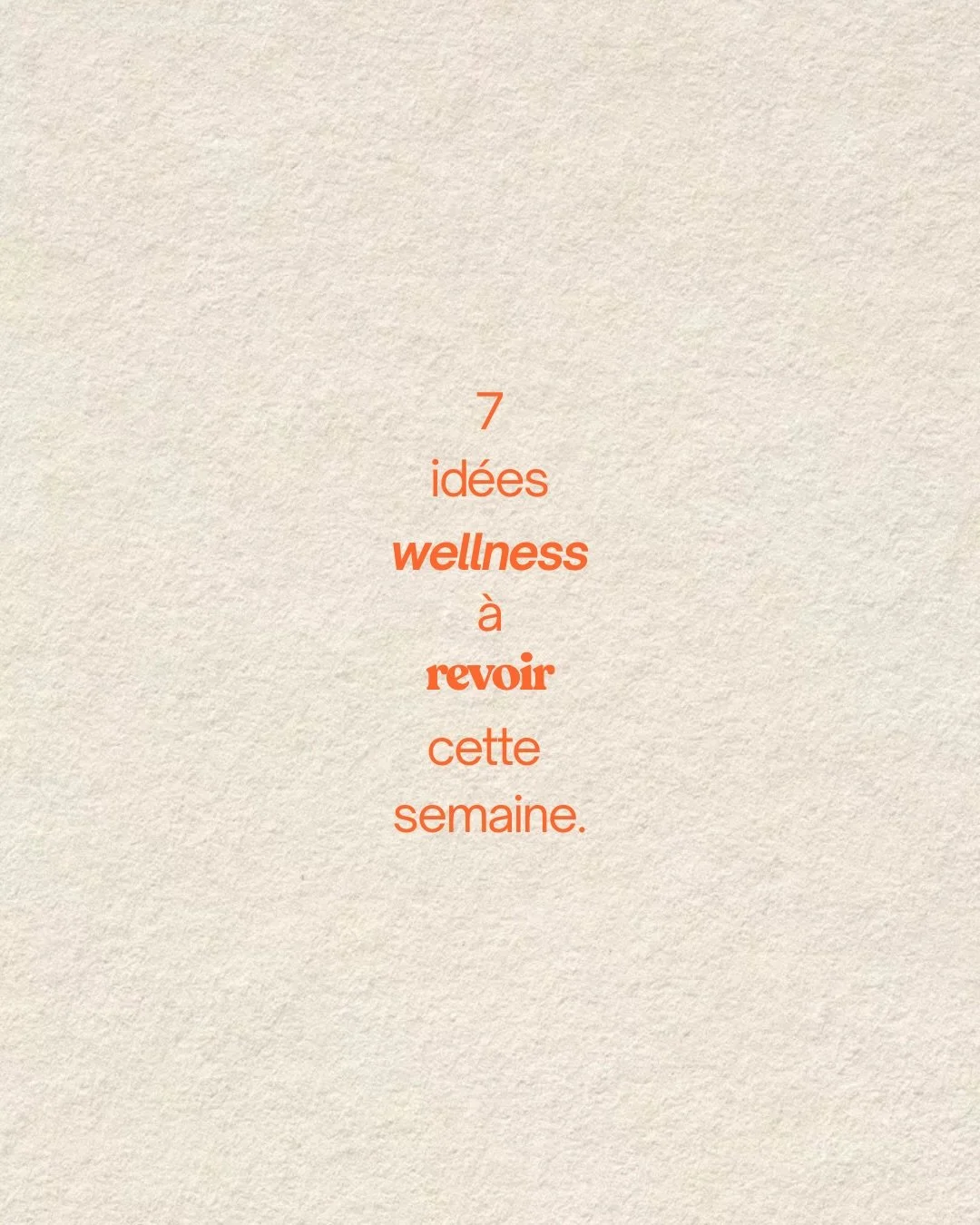 Certaines phrases du monde du wellness m&eacute;ritaient une petite remise &agrave; jour 🌞

parce que &ccedil;a finit souvent par nous faire croire que le sport doit forc&eacute;ment &ecirc;tre extr&ecirc;me pour &ecirc;tre efficace.

alors qu&rsquo