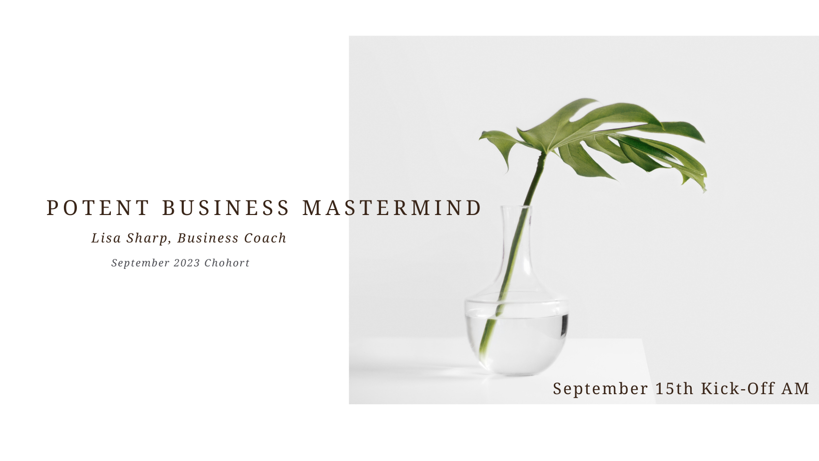 September 15th Kick-off! AM Session