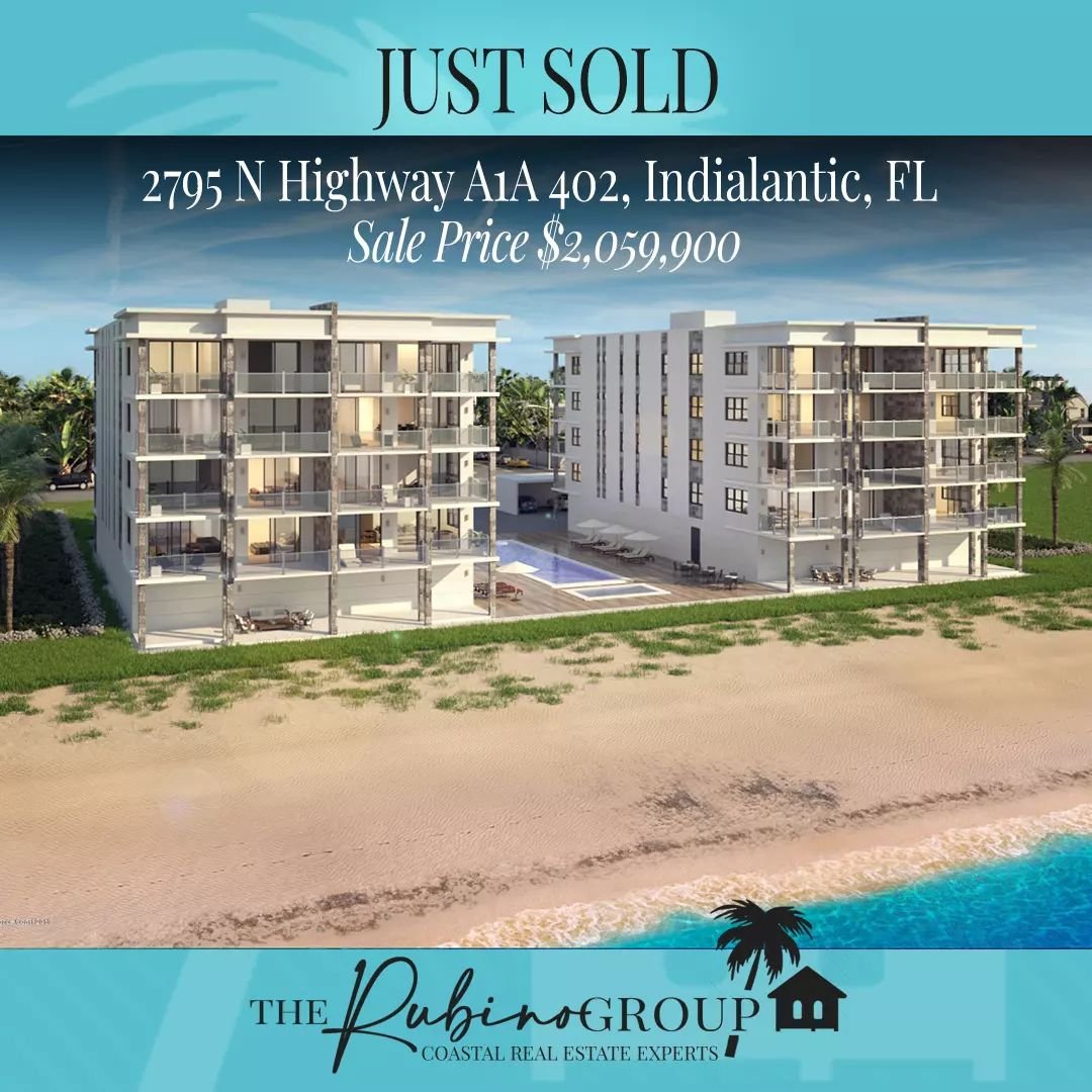 JUST SOLD!

2795 N Highway A1A 402, Indialantic, FL

3 bedroom | 3.5 bath | 2,820 sq ft

I am proud to represent the sellers of this beautiful oceanfront condo in Indialantic.

Sale Price $2,059,900

#TheRubinoGroupFL #EllenRubino #coastalrealesate #