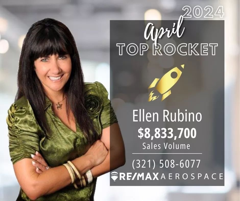 Thank you @remax_aerospace_realty for awarding me with the #TopRocketGold for the month of April! I appreciate the wonderful colleagues and clients that I get to work with everyday who help make this possible! 

#TheRubinoGroupFL #EllenRubino #coasta