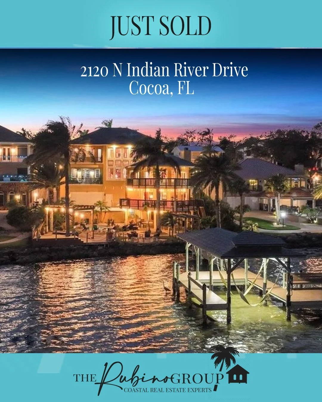 JUST SOLD!

2120 N Indian River Drive, Cocoa, FL

6 bedroom | 6 Bath | 6,299 sq ft

I proudly represented the sellers of this gorgeous riverfront property.

Sale Price $1,850,000

#TheRubinoGroupFL #EllenRubino #coastalrealesate #sellingbrevard #flor
