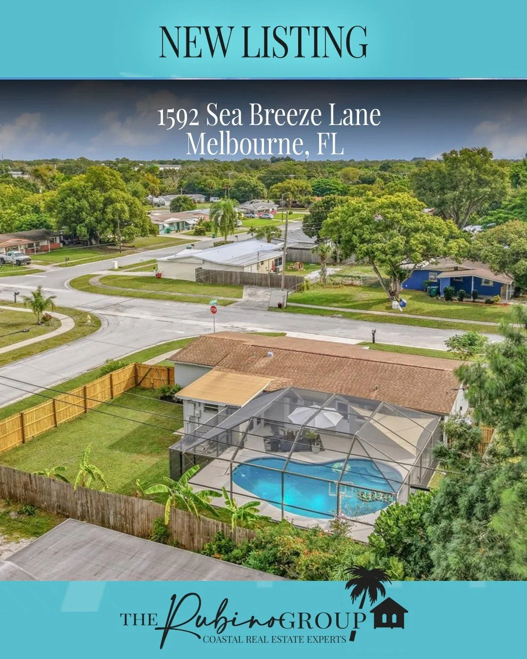 New Listing!

1592 Sea Breeze Lane, Melbourne, FL 32935

3 bedrooms | 2 Bathrooms | 1,314 sq.ft.

Welcome to your updated pool retreat! Solid concrete block 3-bed, 2-bath pool home on a fenced corner lot with recent updates. In-ground screened pool i