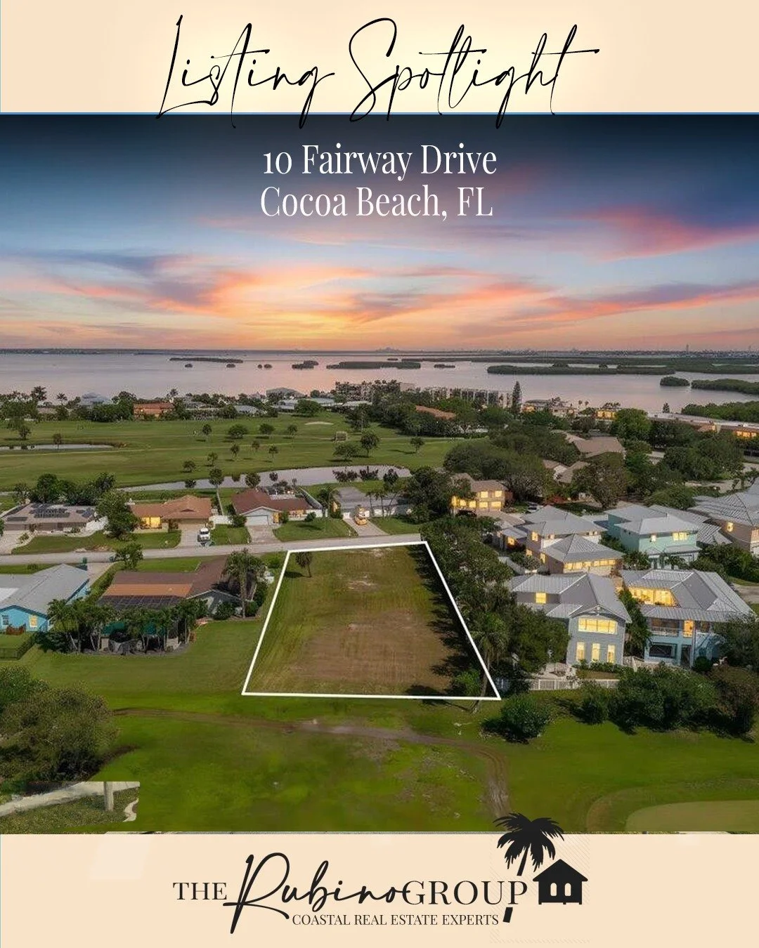 Spotlight Listing

10 Fairway Drive, Cocoa Beach, FL

.36-acre Lot

Discover the perfect setting for your dream home on this rare, cleared, and buildable .36-acre lot located directly on the Cocoa Beach Country Club Golf Course with no neighbors behi