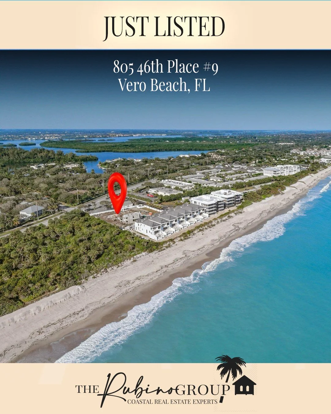 Just Listed!

805 46th Place #9, Vero Beach, FL 32963

3 bedrooms | 4.5 Bathrooms | 2,848 sq.ft.

An extraordinary opportunity to own within Indigo, a private oceanfront enclave where architectural distinction, limited inventory, and direct Atlantic 