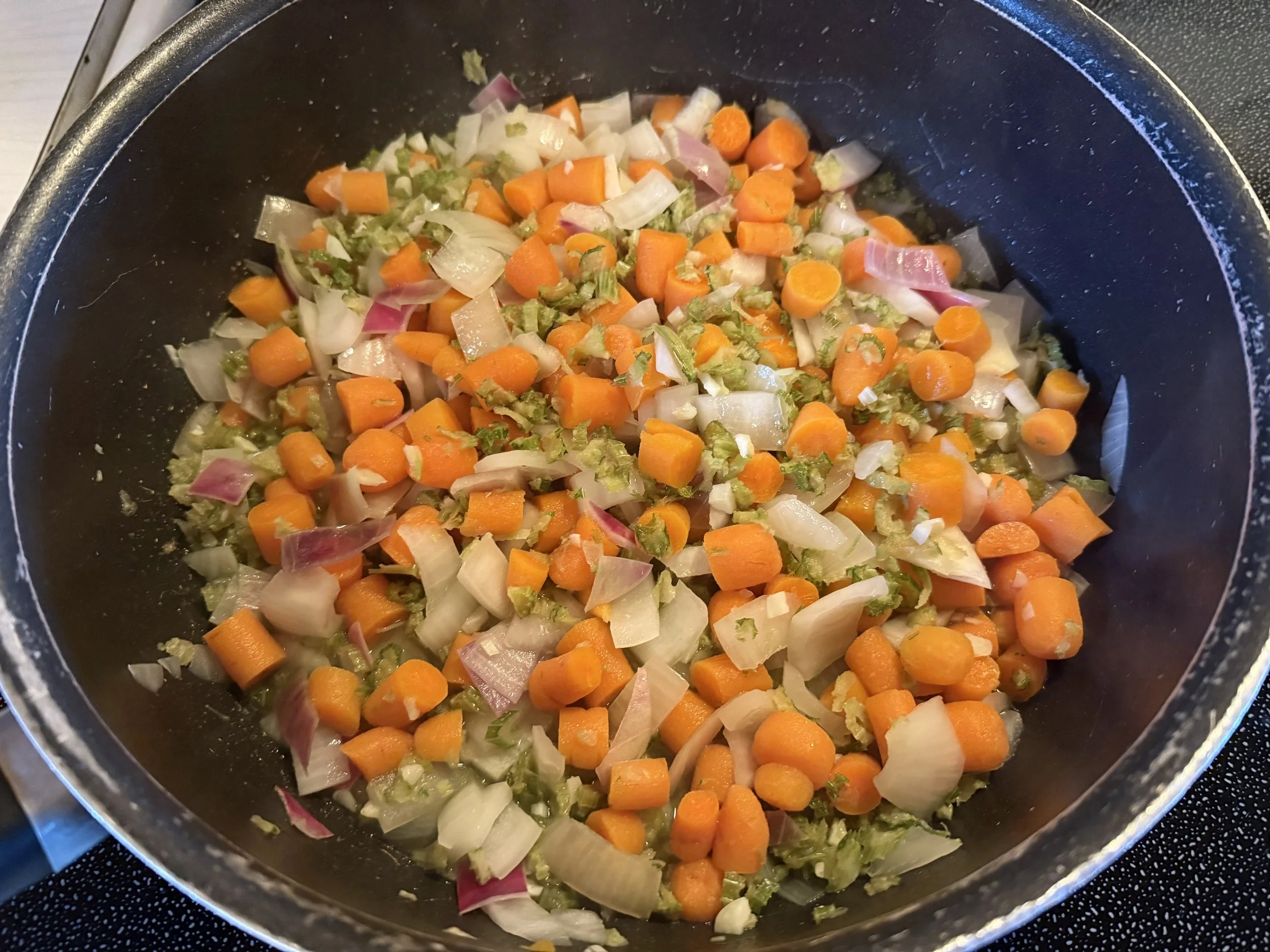 Chicken Back Homestead Chicken Noodle Soup Sauteeing Veggies.jpg