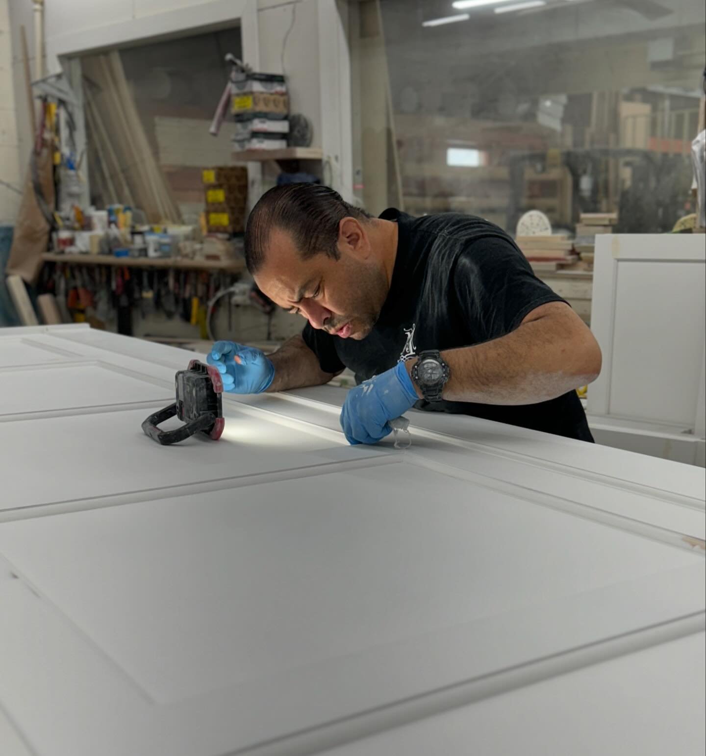 Meet Yobani Moreno, one of our expert cabinet finishers here at Miterbox. Recently, he had a brilliant idea: instead of discarding our scrap wood and leftover paint, he would transform them into beautiful pieces of art. We&rsquo;re proud to present h