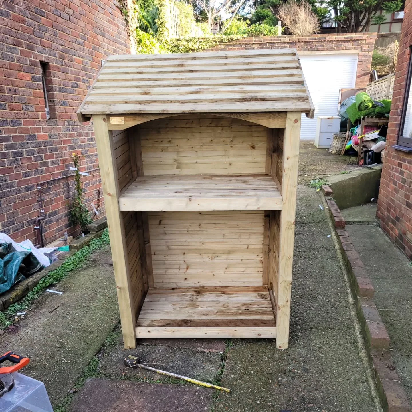 Starting off the season with new wood storage for the winter. ❄️