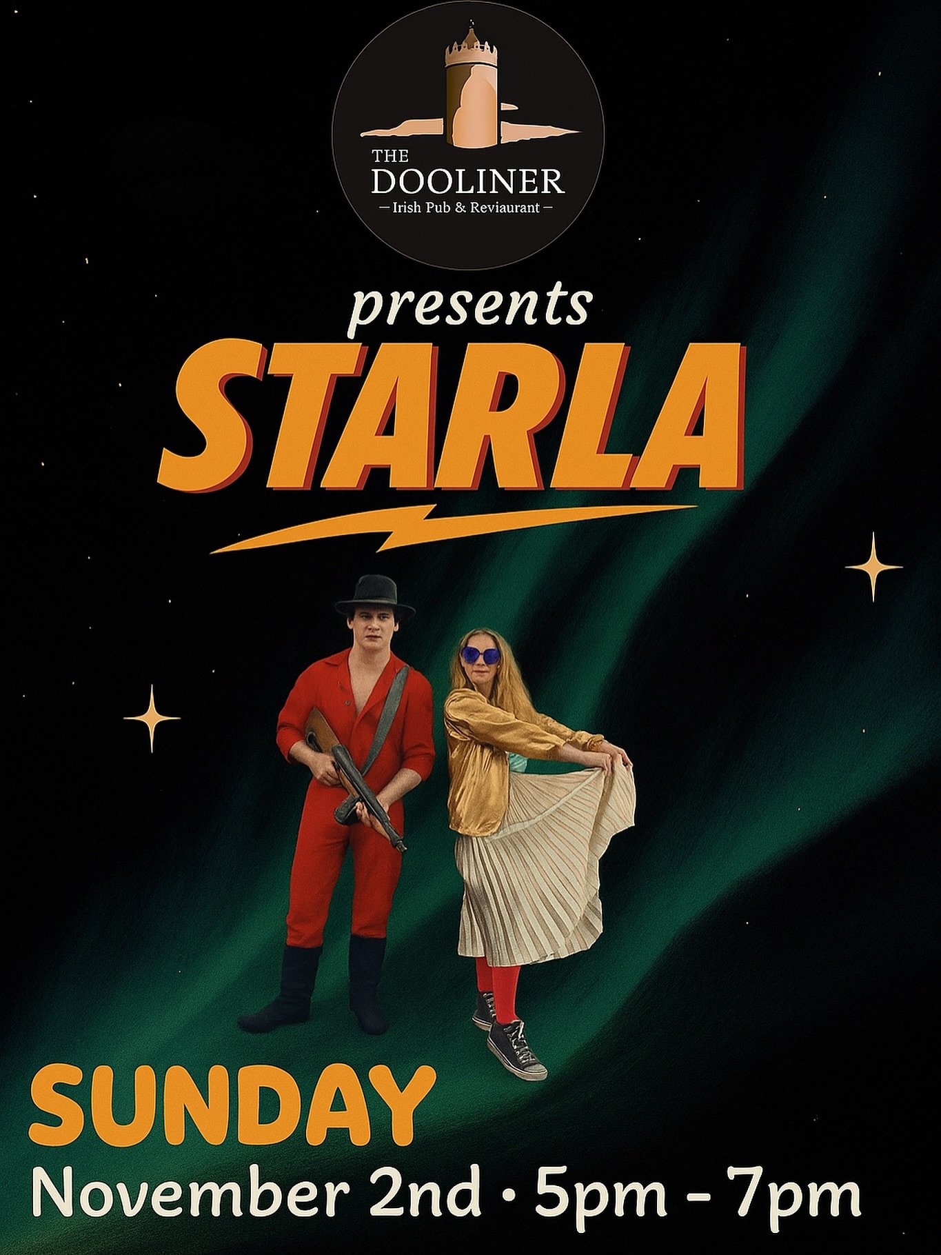 Pop in Sunday evening for some live tunes all the way from Clare, Ireland ! You&rsquo;re in for a real treat @starla_music 5-7PM! 

#TheDooliner #IrishPub #Nonantum #NewtonMa #BostonTravel #Slainte #GoodEats #livemusic