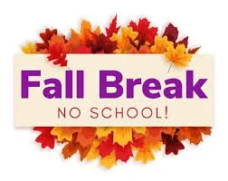 Fall Break - No School 
