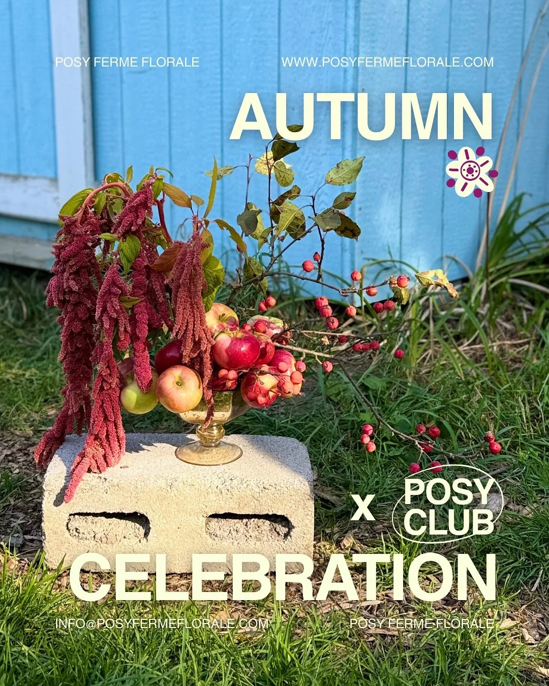 Holiday flowers, but make it iconic.
 Deck your table with our Fall Centrepiece, long &amp; low for cozy dinners or extra lush for big festive spreads. Or go bold with the Statement Piece, dripping in local amaranth, apples &amp; crabapple branches. 