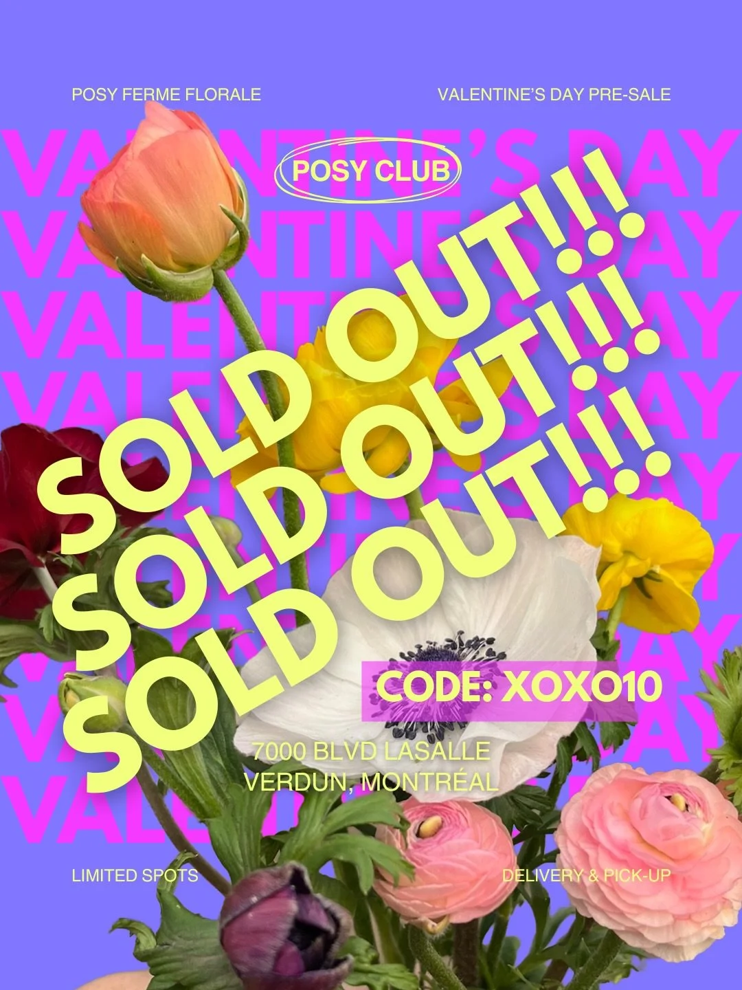 It&rsquo;s official: we are sold out for Valentine&rsquo;s Day!!!✨✨✨

A huge, heartfelt thank you to our wonderful community; we are overwhelmed with gratitude. By choosing our blooms, you are directly supporting our team &amp; mission, the creation 