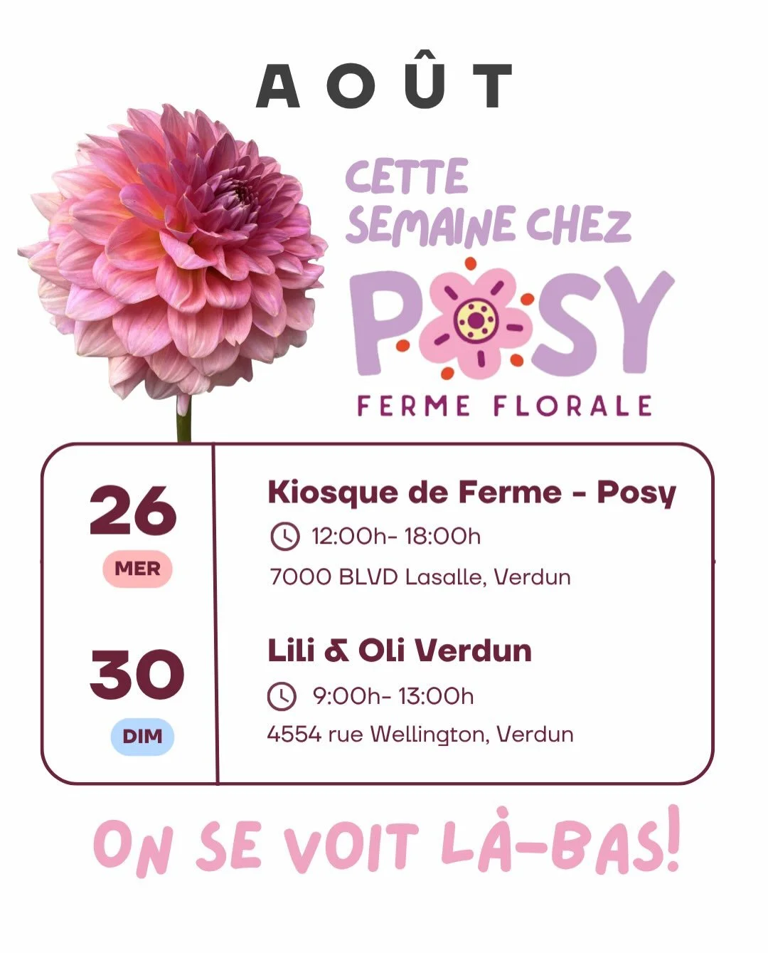 Besoin de fleurs?!

#montreal
#fleurslocales 
#grownnotflown 
#verdun