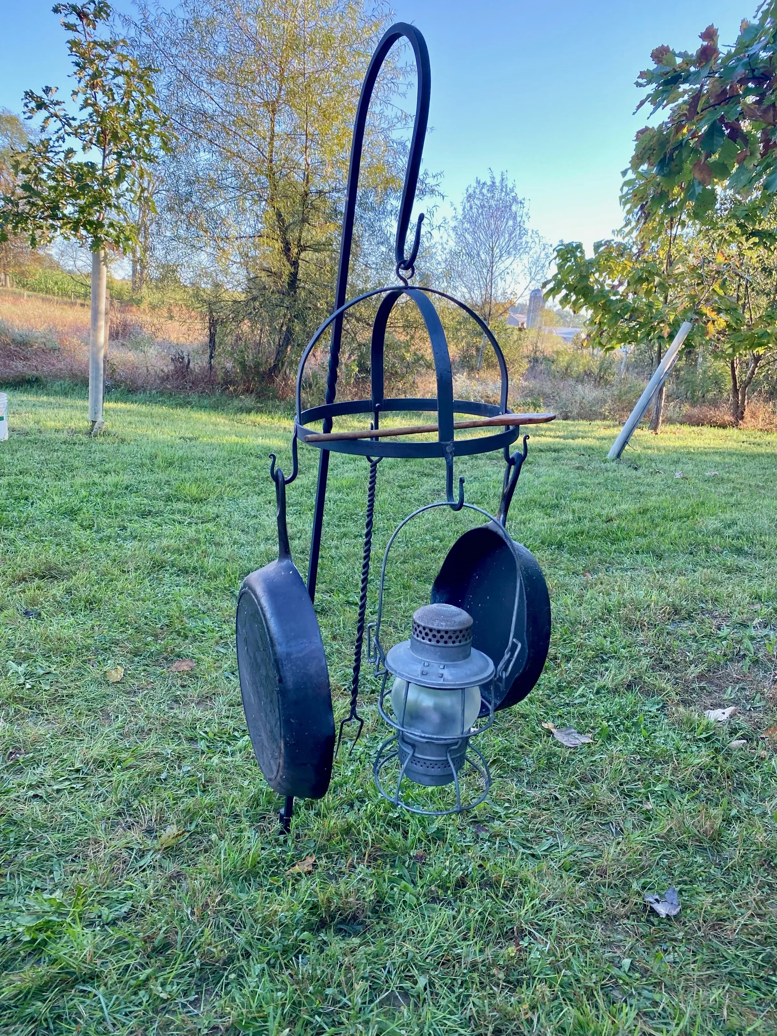Shepherds Hook with Pans.JPEG
