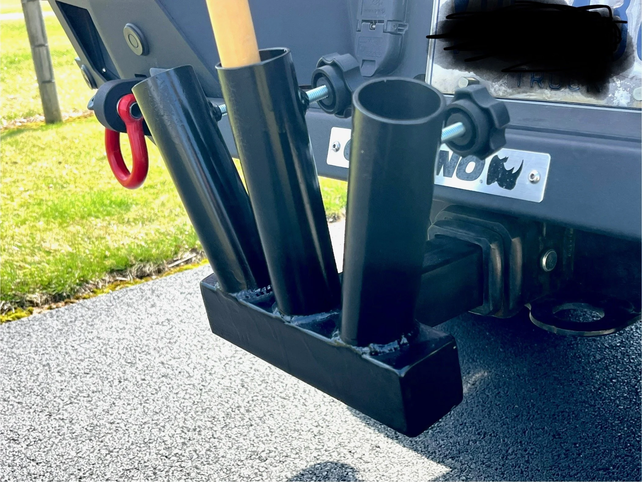 Truck Hitch Flag Holder Closeup (2).JPEG