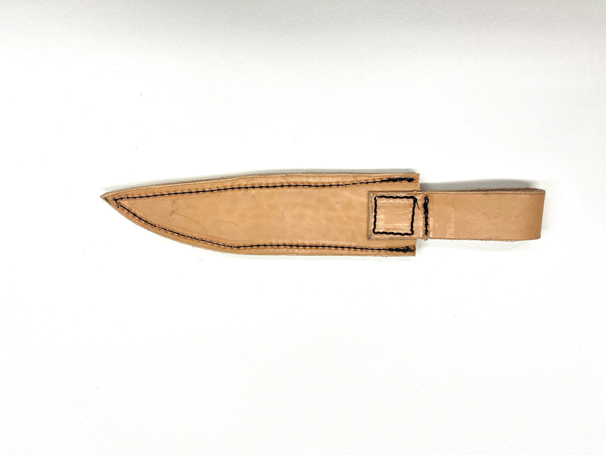Smaller Bowie Knife in Sheath Side View.JPEG