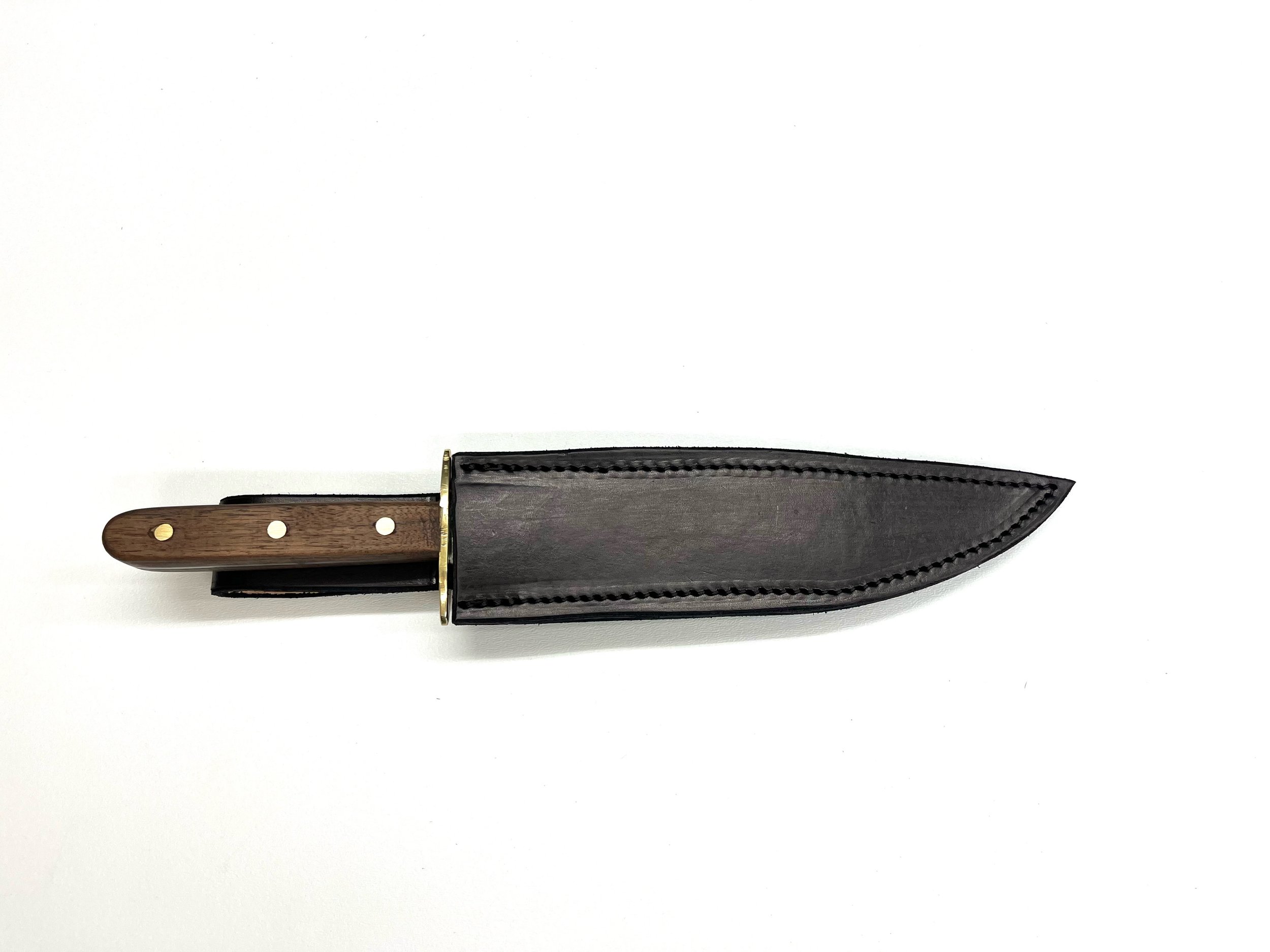 Smaller Bowie Knife with Died Sheath.JPEG