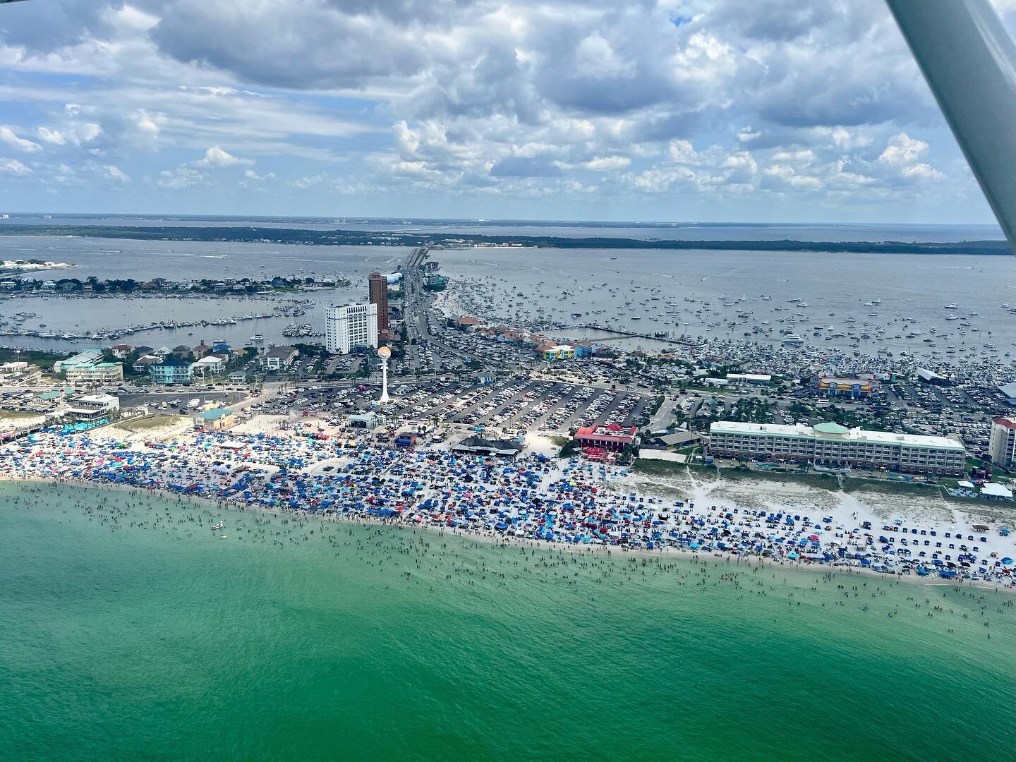 Unbelievable crowd at Pensacola Beach for Blue Angels airshow!