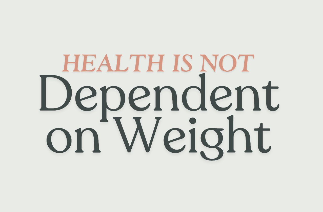 Health is not dependent on weight