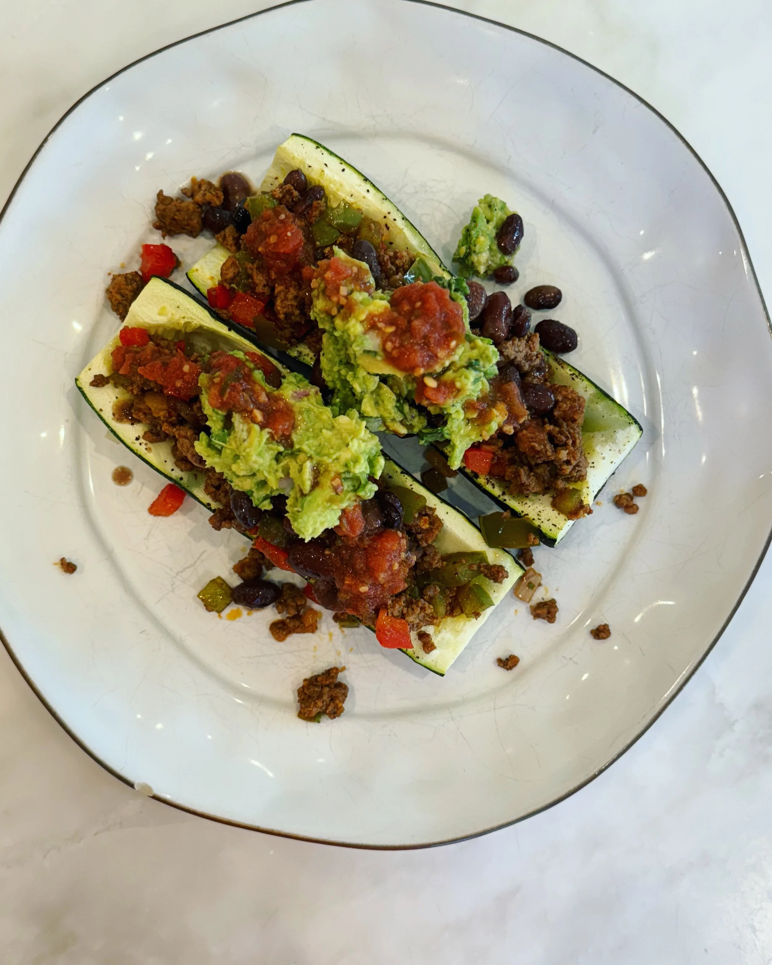 Zucchini Taco Boats
