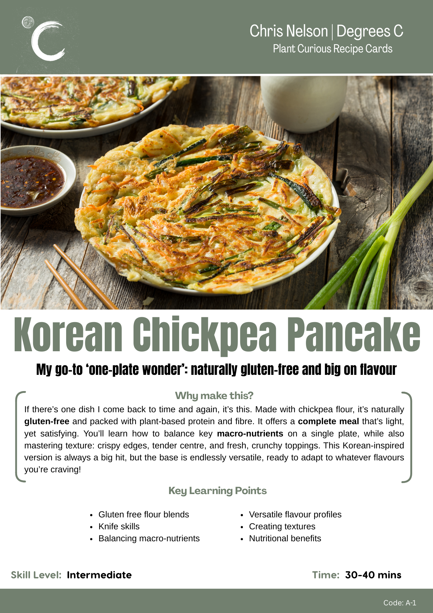 Korean Chickpea Pancake