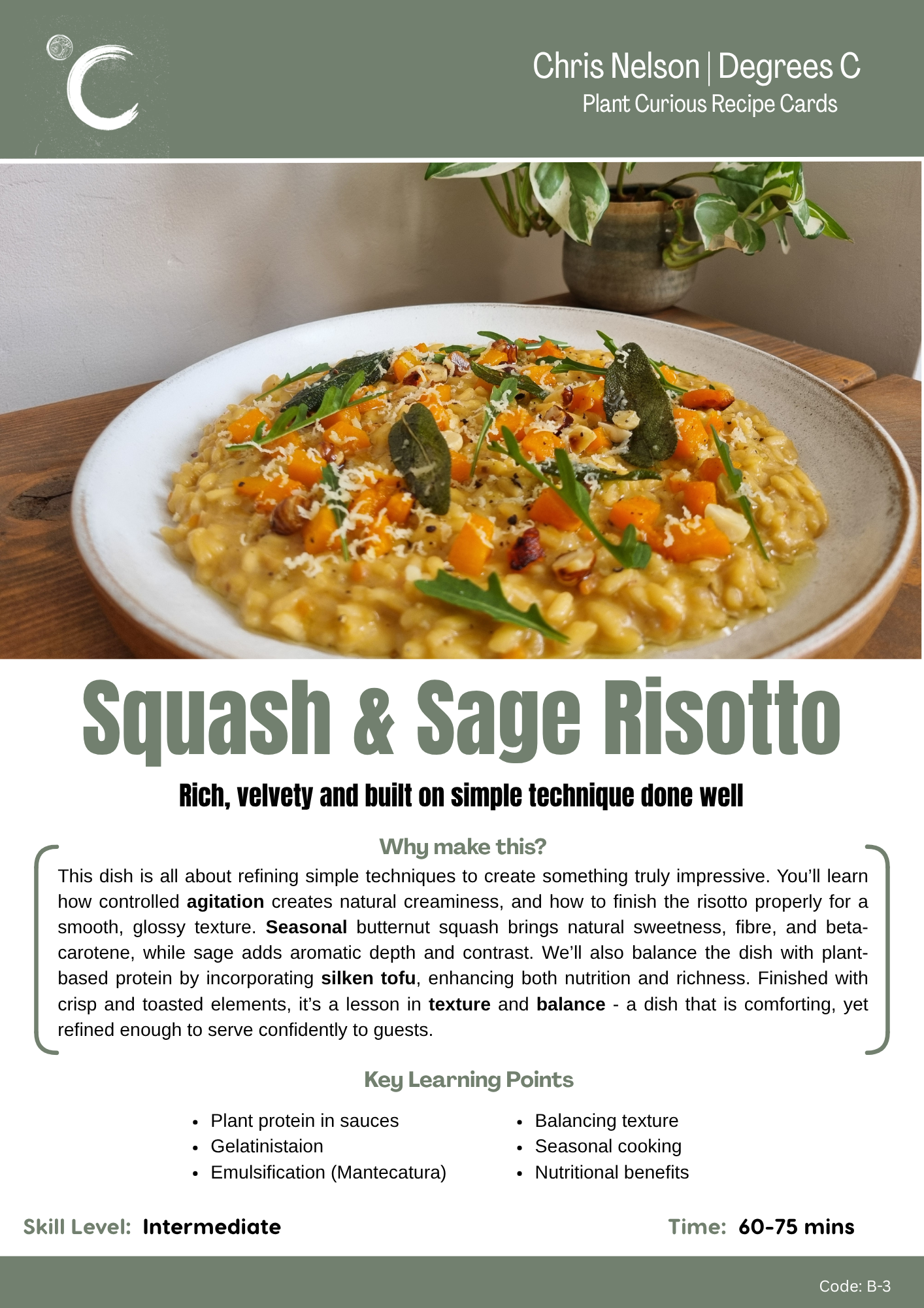 Squash and Sage Risotto