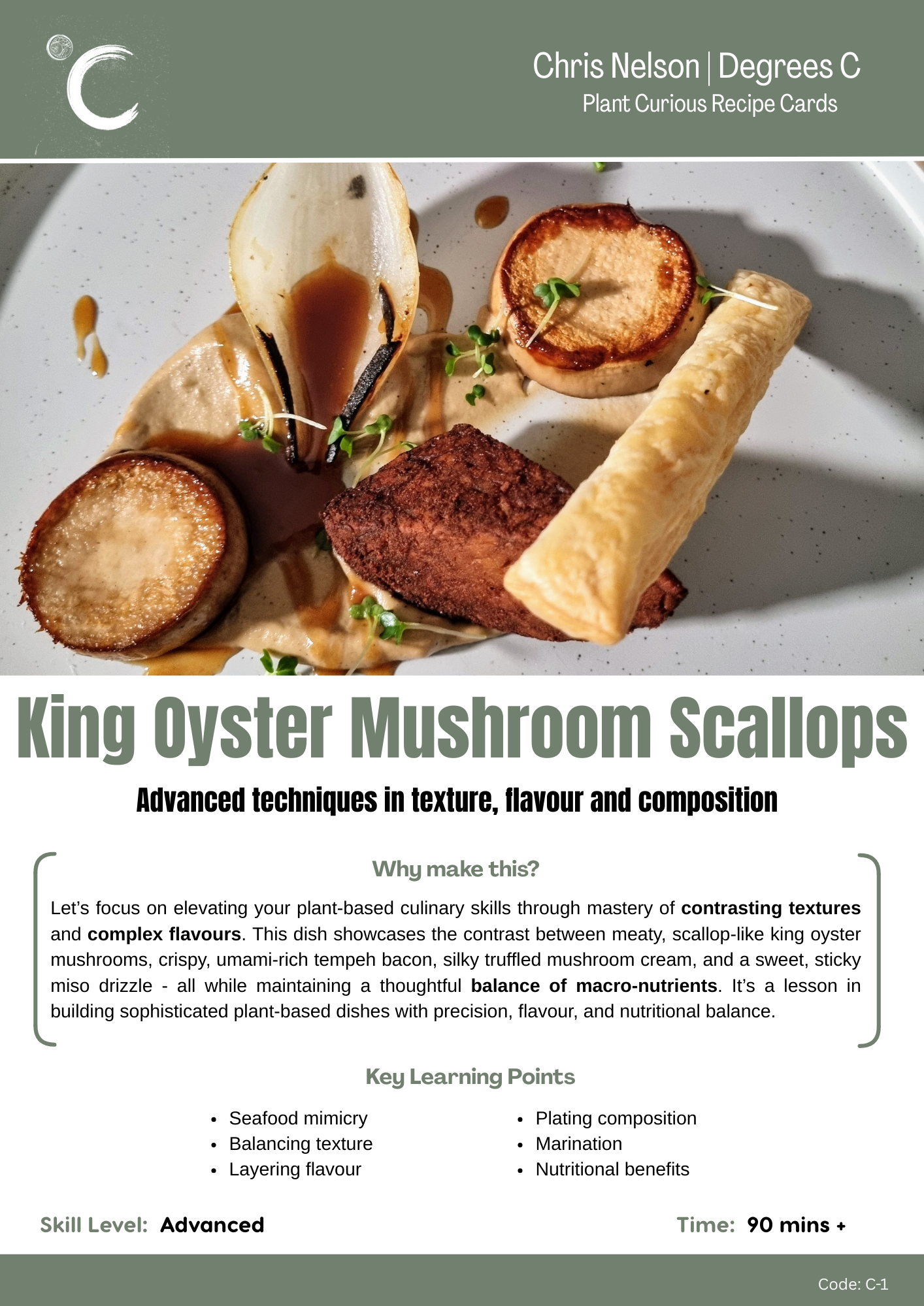 Oyster Mushroom Scallops