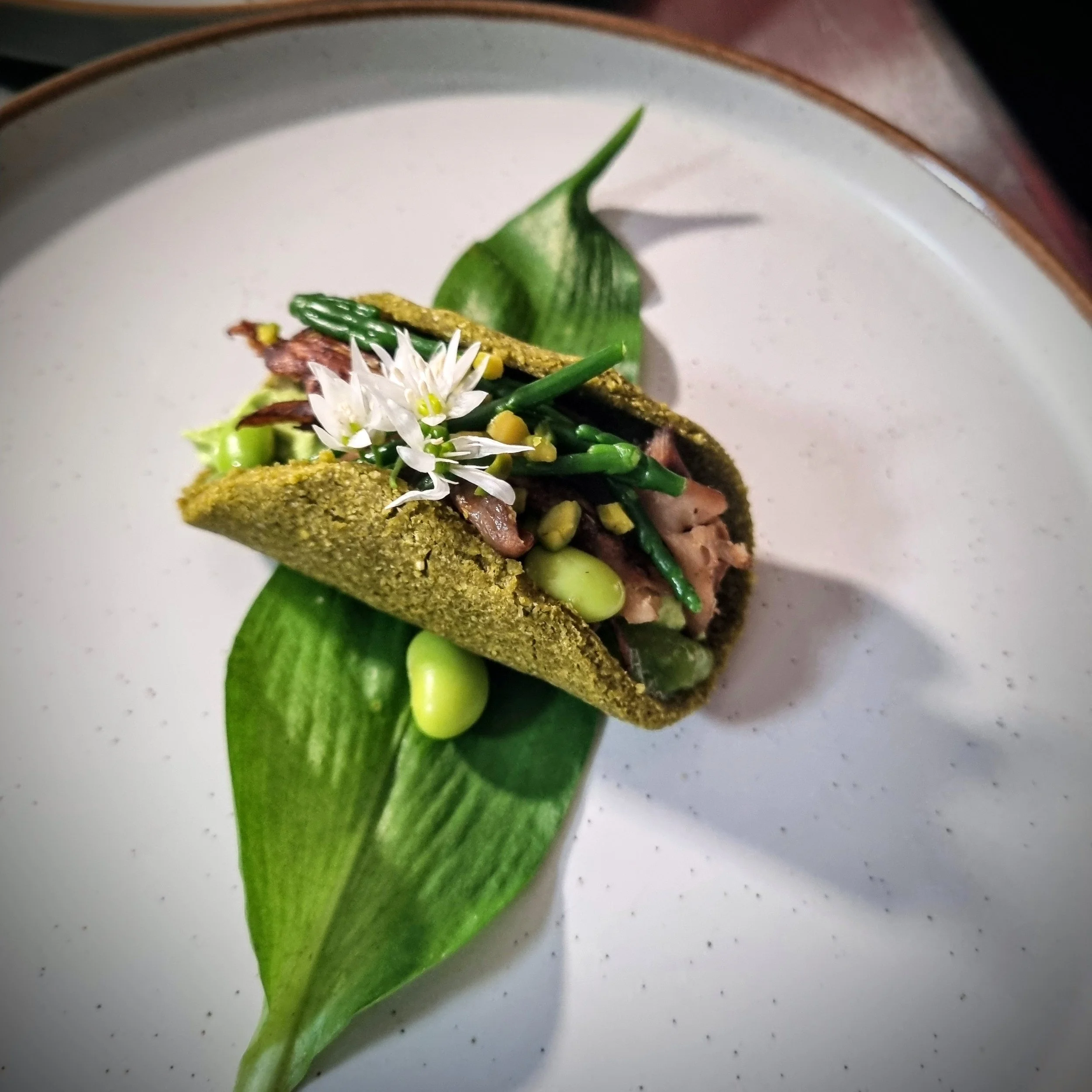 Vegan canapes fine dining